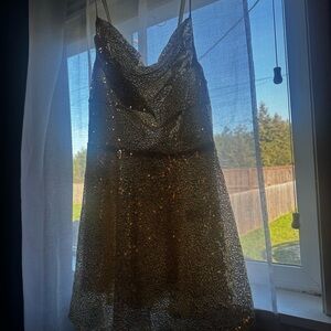 Gold Sequin Dress